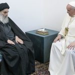 سروده محمد مهدی ارگانی بهبهانی به مناسبت دیدار پاپ با حضرت آیت الله العظمی سیستانی