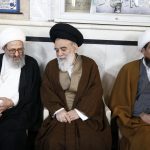 حضور استاد میرزا محمد مهدی ارگانی بهبهانی در مراسم بزرگداشت ارتحال آیت الله سید هادی سیستانی