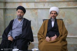 حضور استاد میرزا محمد مهدی ارگانی بهبهانی در مراسم چهارمین سالگرد ارتحال مرحوم آیت الله العظمی صافی گلپایگانی